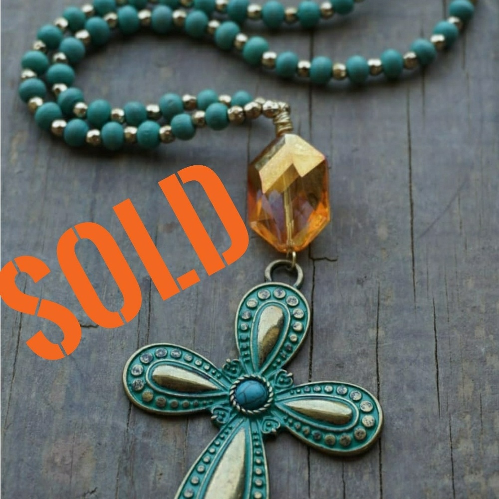 RCG Cross Necklace NWT